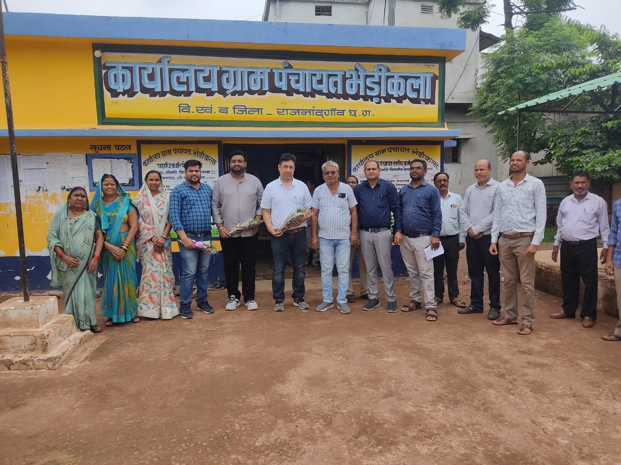 भेड़ीकला पंचायत मे केंद्रीय दल पहुंचे, शासन की विभिन्न योजनाओं कार्यों का किया निरीक्षण
